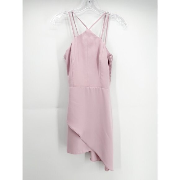 Amanda Uprichard Odean Dress in Rose Quartz Size Small - Picture 2 of 9